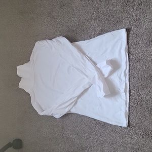 Plain white turtle neck